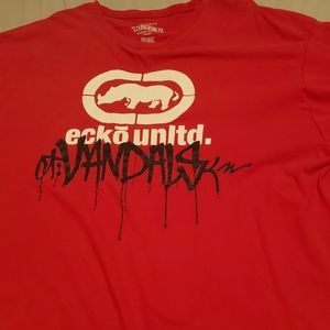 Red ecko tee
